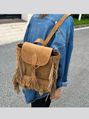 New Brown Leather Backpacks