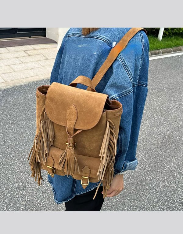 New Brown Leather Backpacks