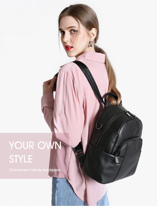 Natural Leather Cool Backpacks