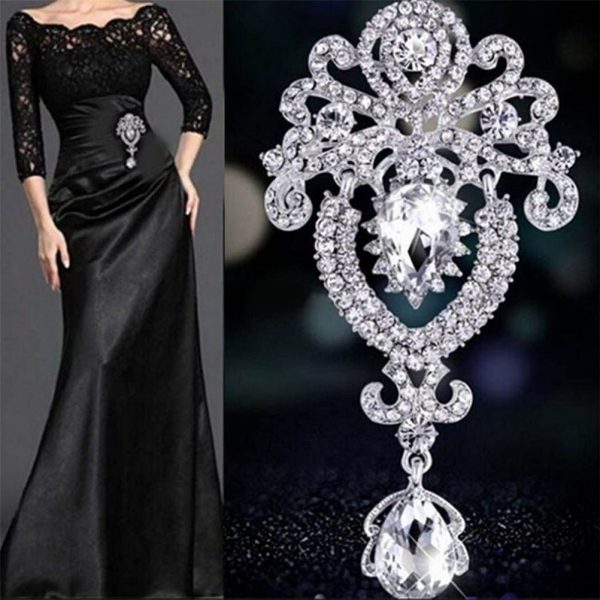 Chic Diamond Brooch