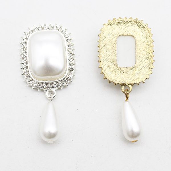 Diamond Pearl Beaded Brooch