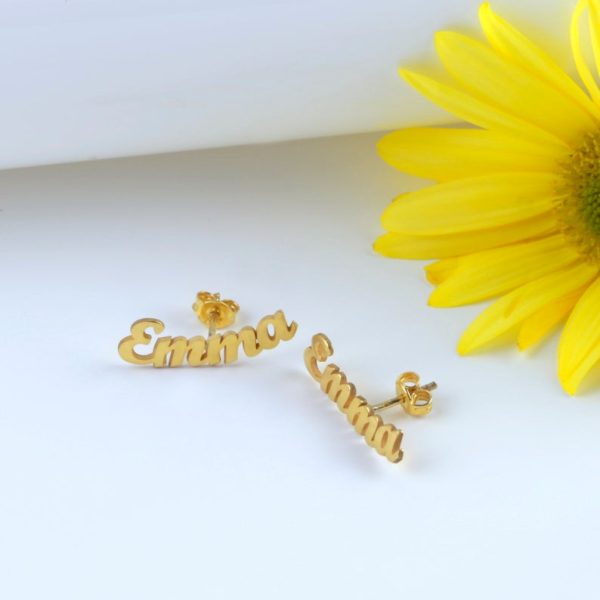 Letter Logo Earrings