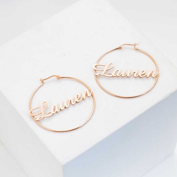 Masonry Letter Pendant Earrings