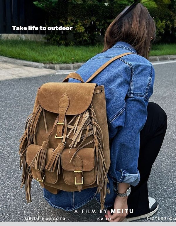 New Brown Leather Backpacks