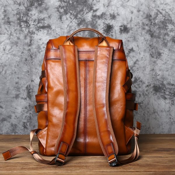 Elegant Cowhide Leather Backpack