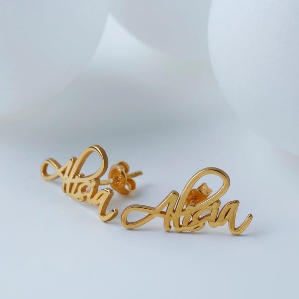 Letter Logo Earrings