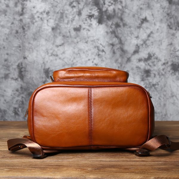 Elegant Cowhide Leather Backpack