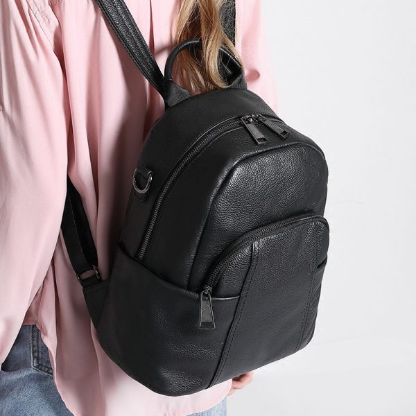 Natural Leather Cool Backpacks