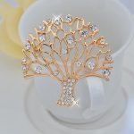 Gold Full Drill Wheat Shape Brooch