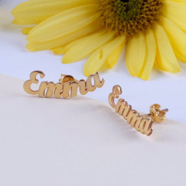 Letter Logo Earrings