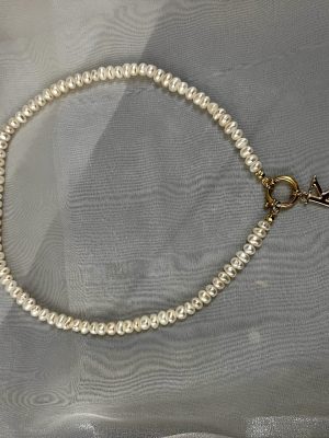 Classic Letter Pearl Necklace