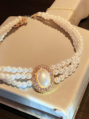 Pearl Diamond Necklace