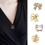 4 Petal Heart-Shaped Brooch