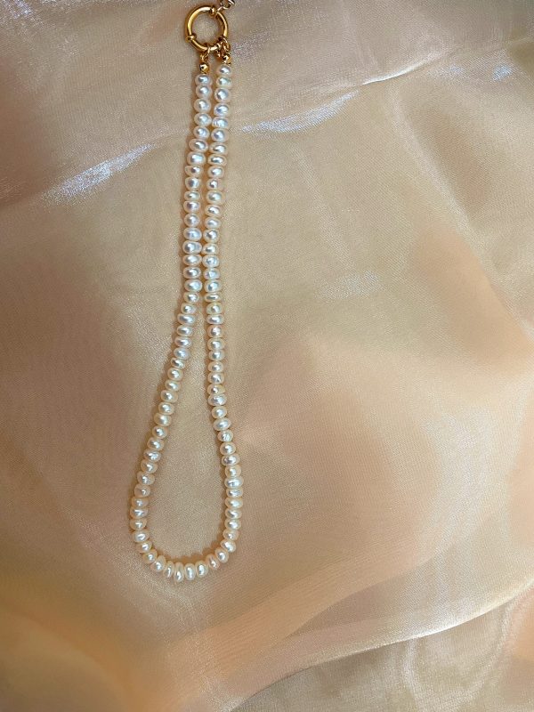 Classic Letter Pearl Necklace