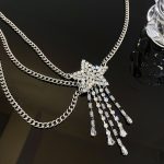 Crystal Diamond Chain Necklace