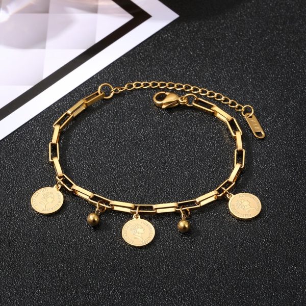 Gold Color Chain Bracelet