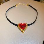 Retro Heart-shaped Necklace Earrings