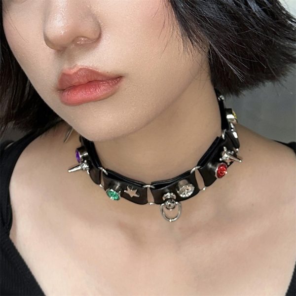 Chain Leather Necklace