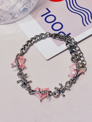 Pink Chain Bracelet