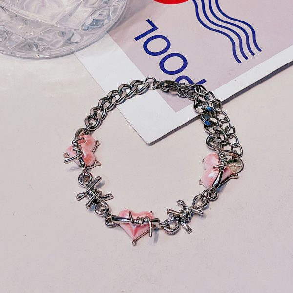 Pink Chain Bracelet