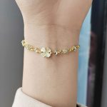 Gold versatile petal bracelet