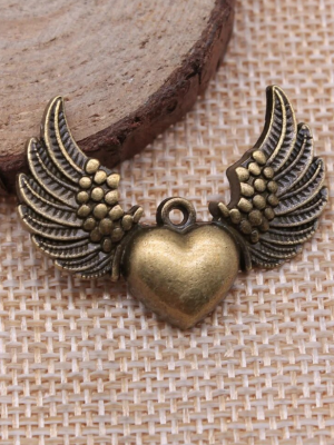 Bronze Heart brooch