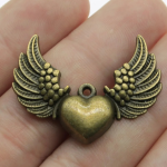 Bronze Heart brooch