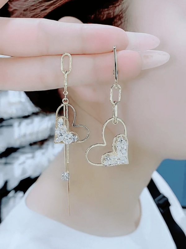 Diamond tassel earrings