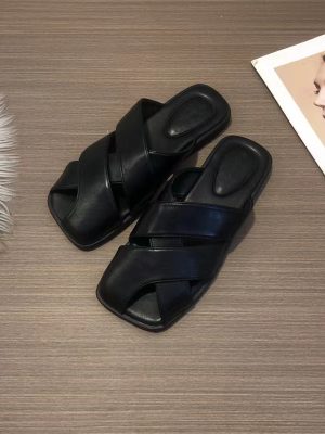 Exquisite, minimalist, and elegant slippers