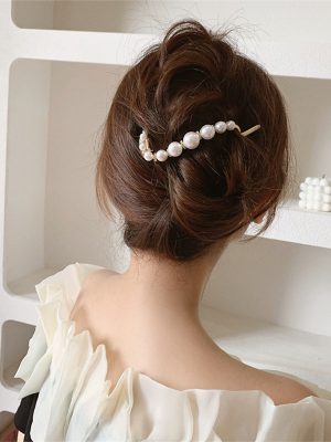 Full diamond letter hair clip