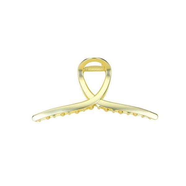 Golden letter hair clip