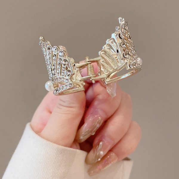 Golden Crown Diamond Hairpin