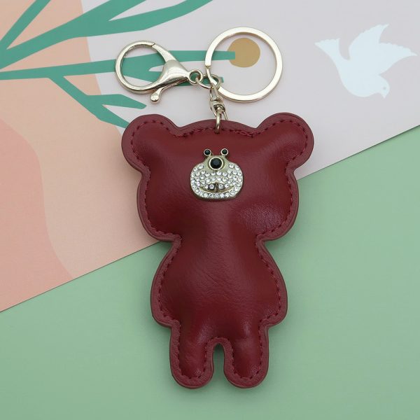 Bear diamond keychain