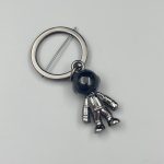 Titanium steel astronaut keychain