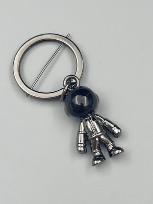 Titanium steel astronaut keychain