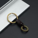 Gold letter keychain