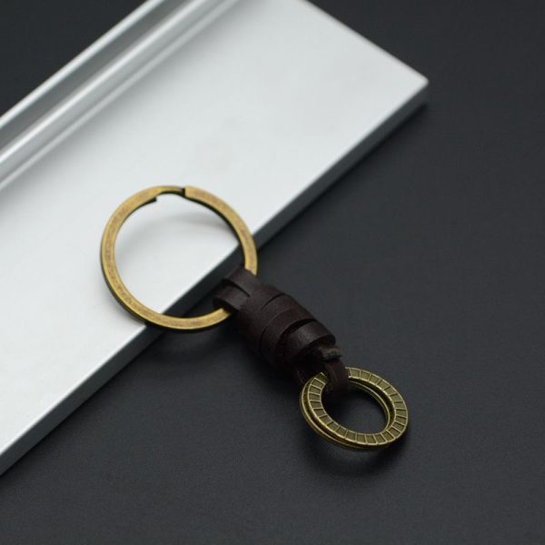 Gold letter keychain