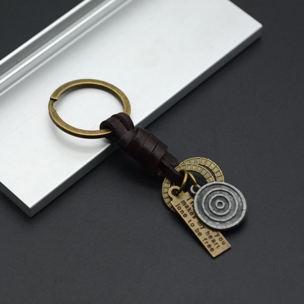 Gold letter keychain