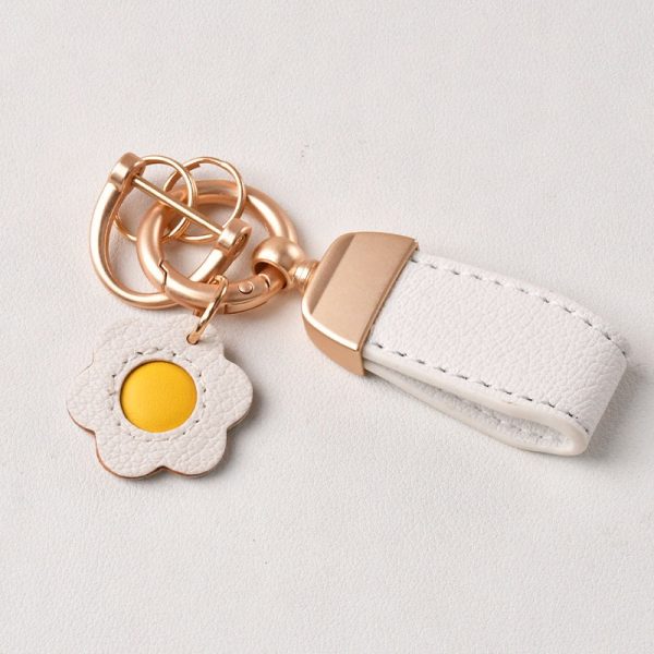 Classic exquisite round pendant keychain