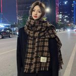 "Double-sided versatile fashion elegant scarf" 26*116cm