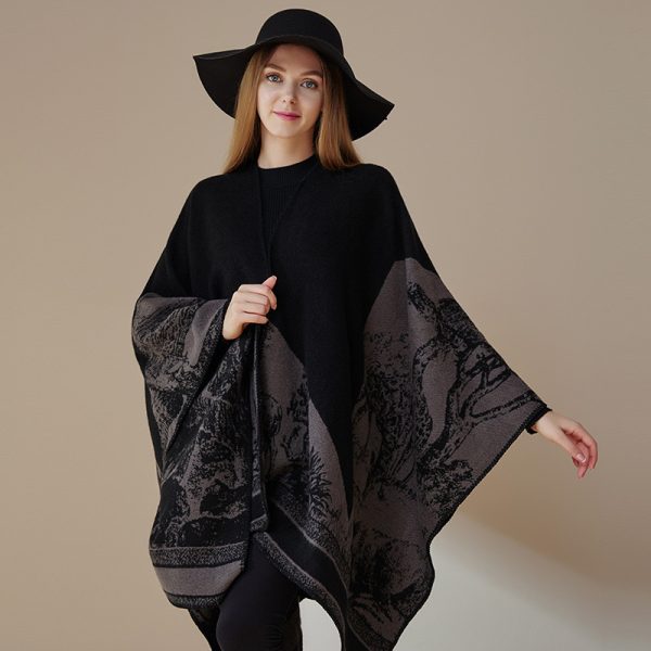 Premium Fall/Winter Collection Dual-Use Cashmere Shawl Scarf 140*140cm