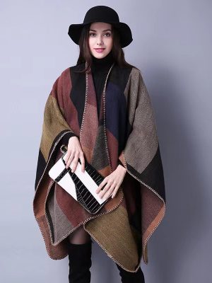 Premium Fall/Winter Collection Dual-Use Cashmere Shawl Scarf 140*140cm