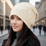 Autumn and winter fashion bloggers recommend soft, comfortable and elastic knitted hats