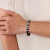 Men classic leather bracelet