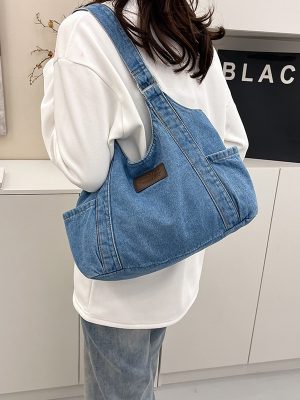 40cm denim travel bag