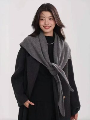 Classic double-sided jacquard scarf 60*200cm
