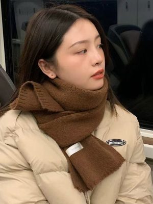 Classic double-sided jacquard scarf 60*180cm