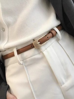 Summer hot-selling top-grain leather belt 1.8cm