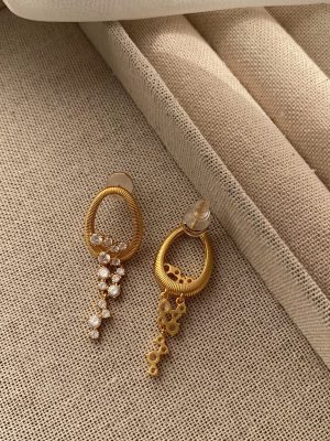 Retro Tassel Stud Earrings